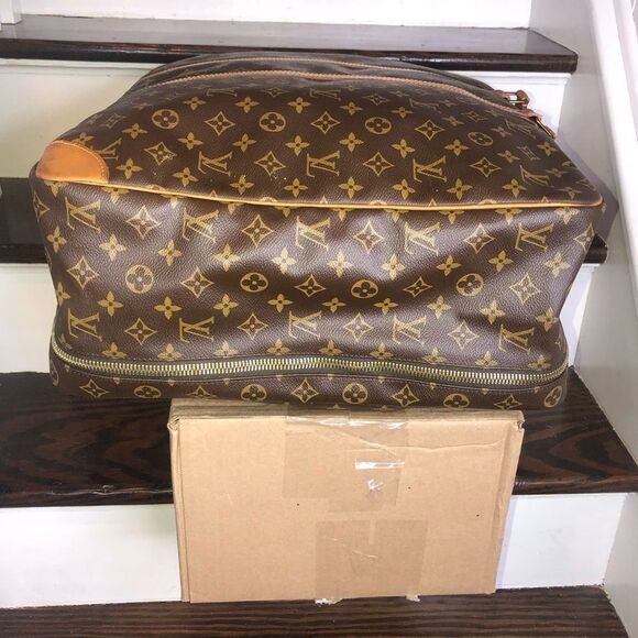 LOUIS VUITTON Sirius 55 Travel Bag LV Monogram Suitcase Overnight Bag Authentic - Picture 5 of 17